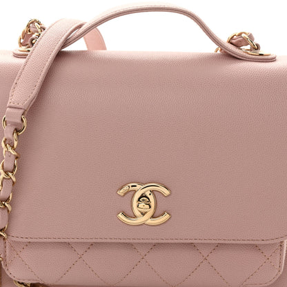 Chanel Caviar Quilted Medium Business Affinity Flap Light Pink 7 of 9