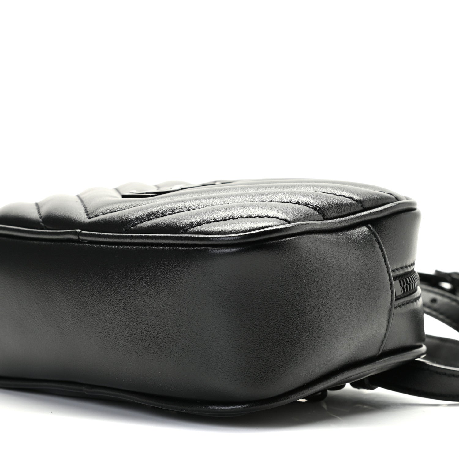 Saint Laurent Calfskin Matelasse Monogram Lou Belt Bag Black 10 of 10
