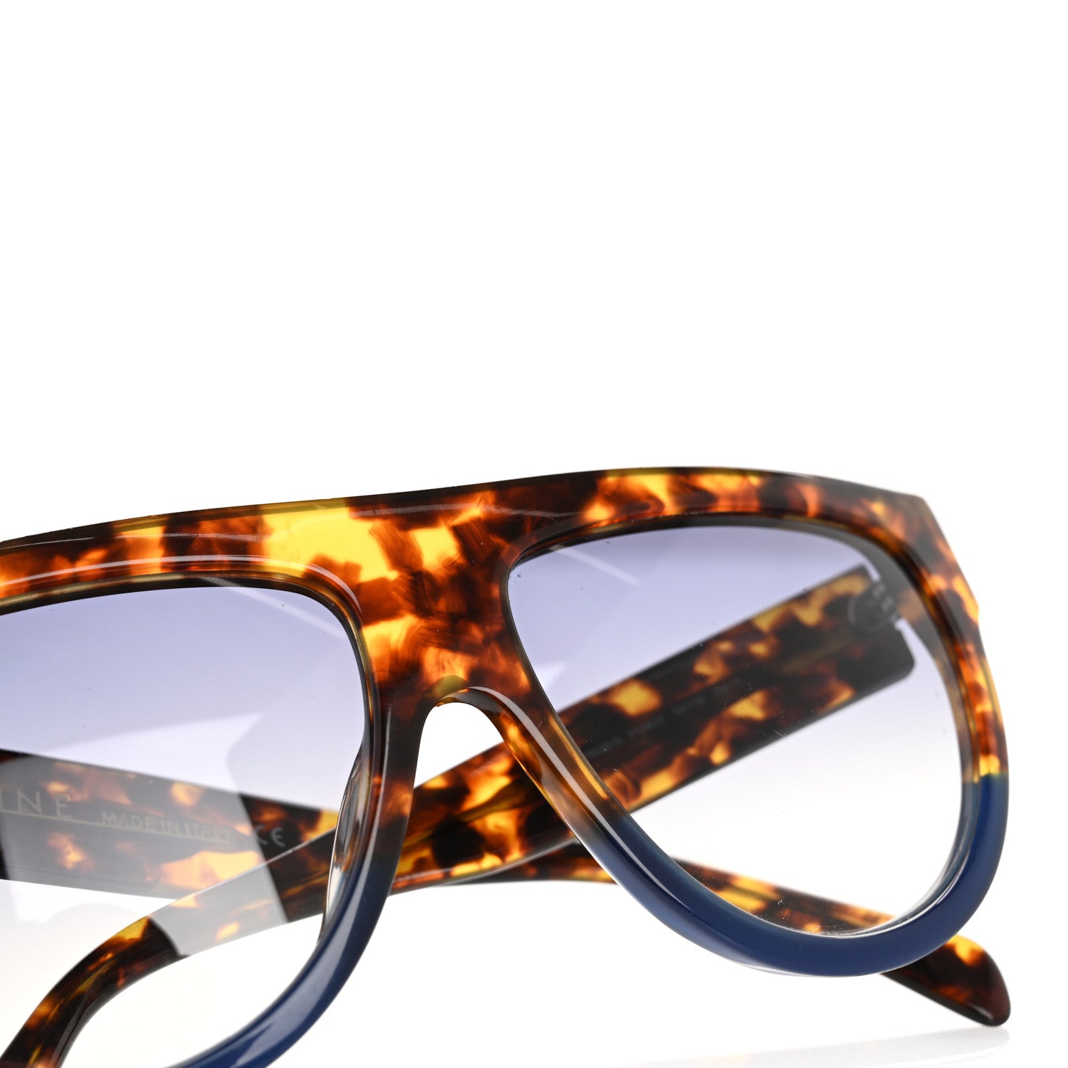 Celine Shadow Sunglasses CL 41026/S Havana Blue 7 of 10