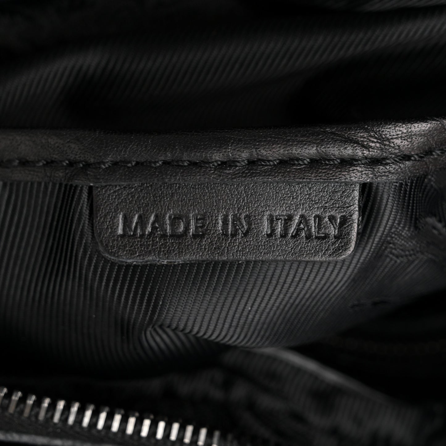 Prorsum Leather Warrior Hobo Black