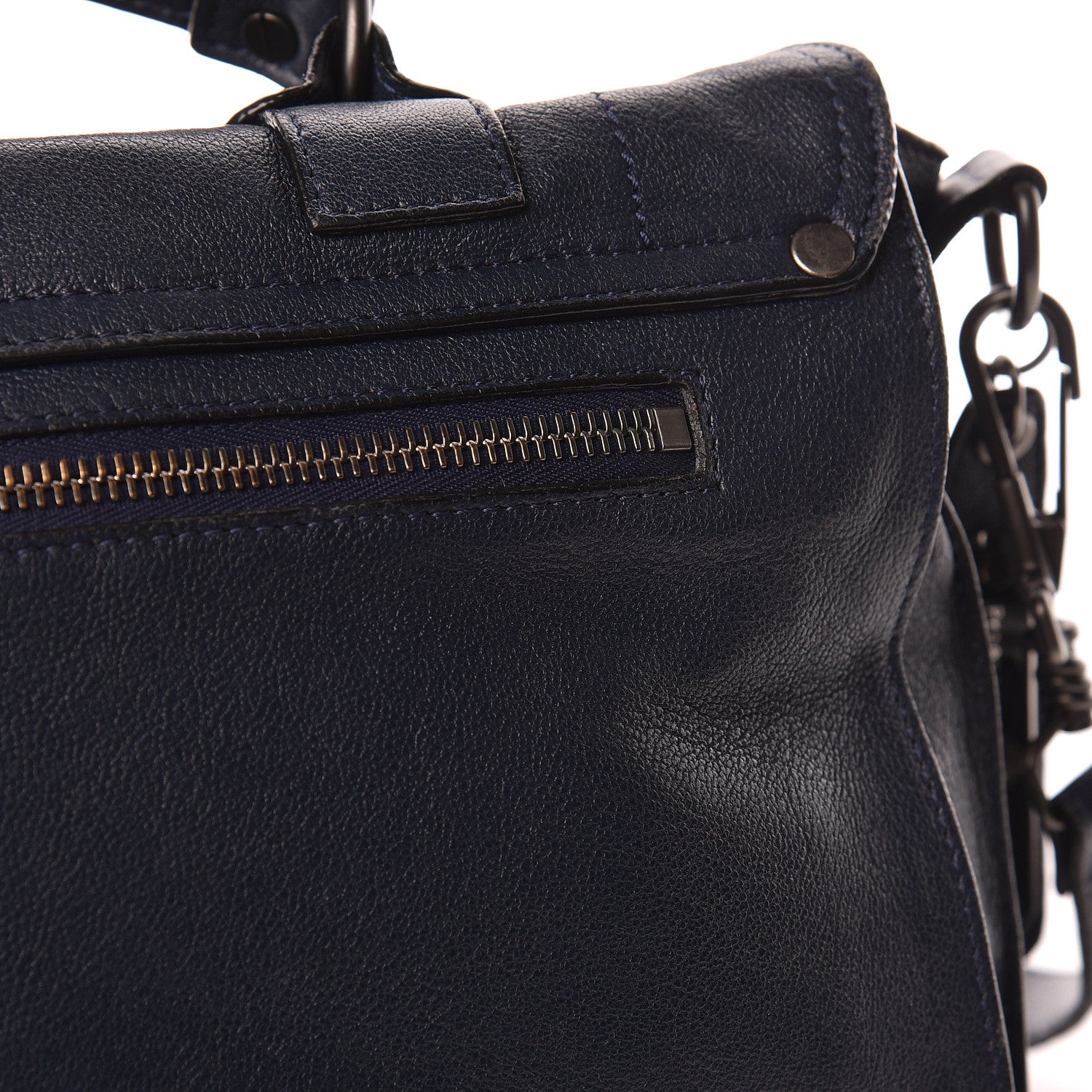 Proenza Schouler Lambskin Fringe Medium PS1 Satchel Midnight 16 of 29