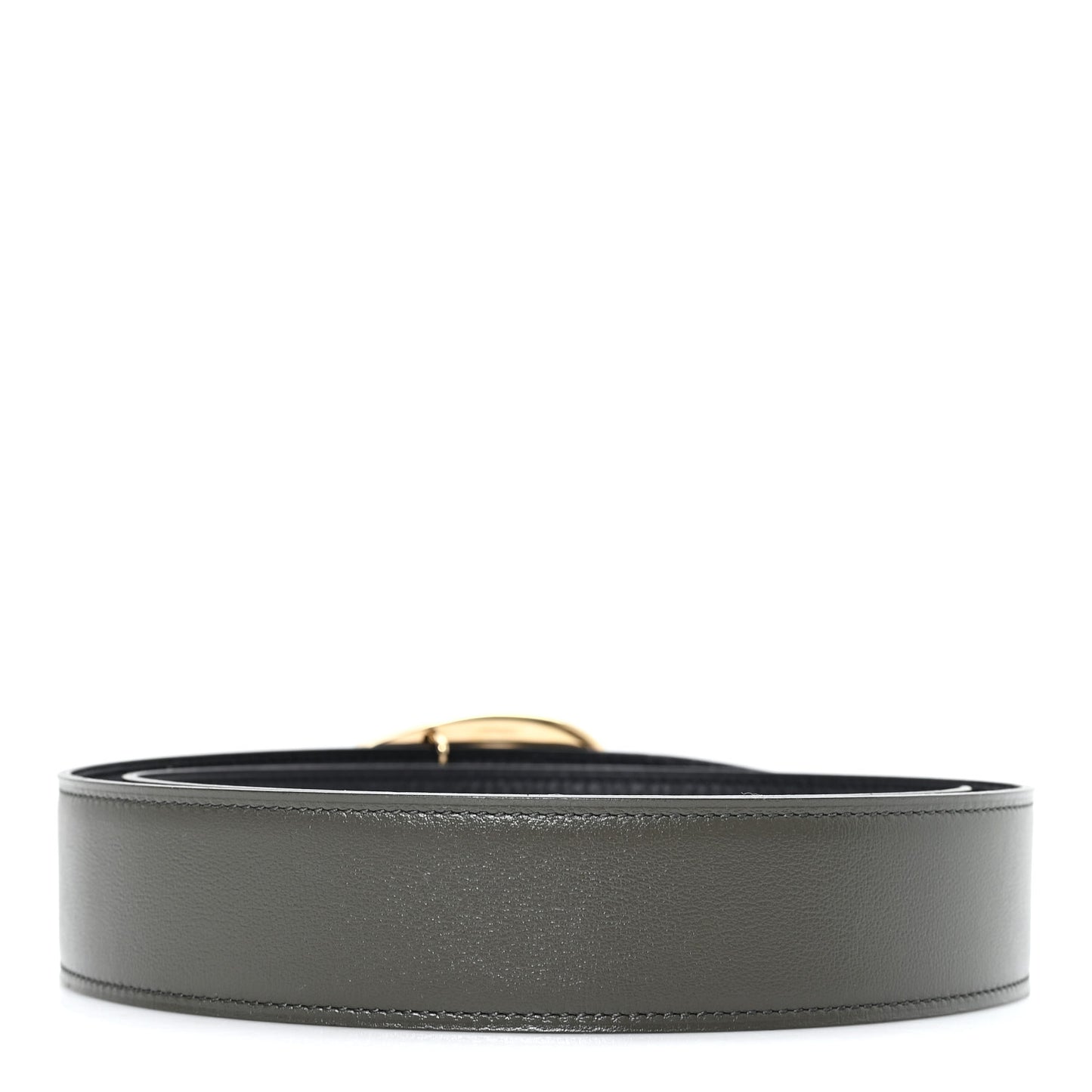 Box 135 Togo Reversible 38mm Luck Belt 85 34 Vert De Gris Black