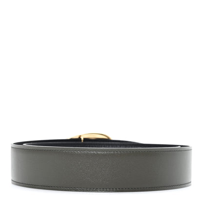 Hermes Box 135 Togo Reversible 38mm Luck Belt 85 34 Vert De Gris Black 2 of 4