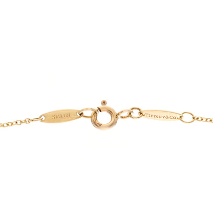 Tiffany 18K Yellow Gold 12mm Elsa Peretti Bean Pendant Necklace 4 of 5