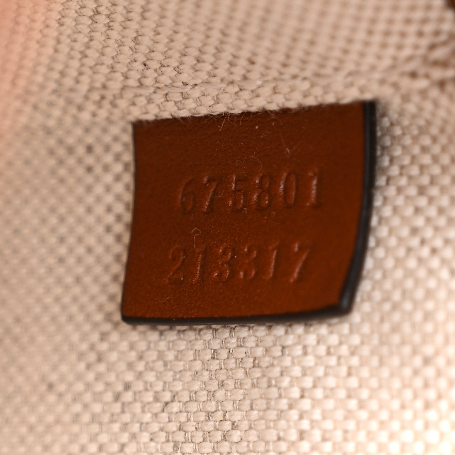 Gucci New Canvas Charisma Calfskin Crystal GG Monogram Mini Horsebit 1955 Shoulder Bag Camel Ebony 7 of 10