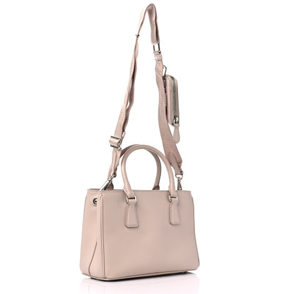 Prada Saffiano Lux Micro Galleria Shoulder Bag Ninfea 3 of 9