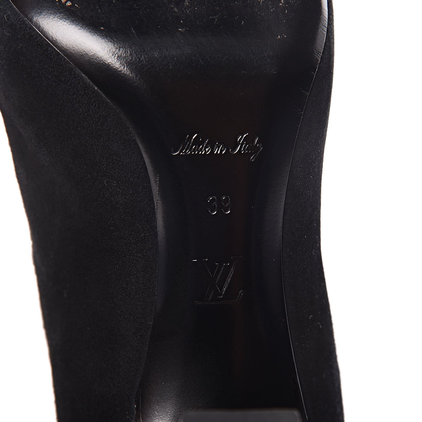 Suede Monogram Uniformes Cap Toe Chelsea 75mm Ankle Boots 39 Black