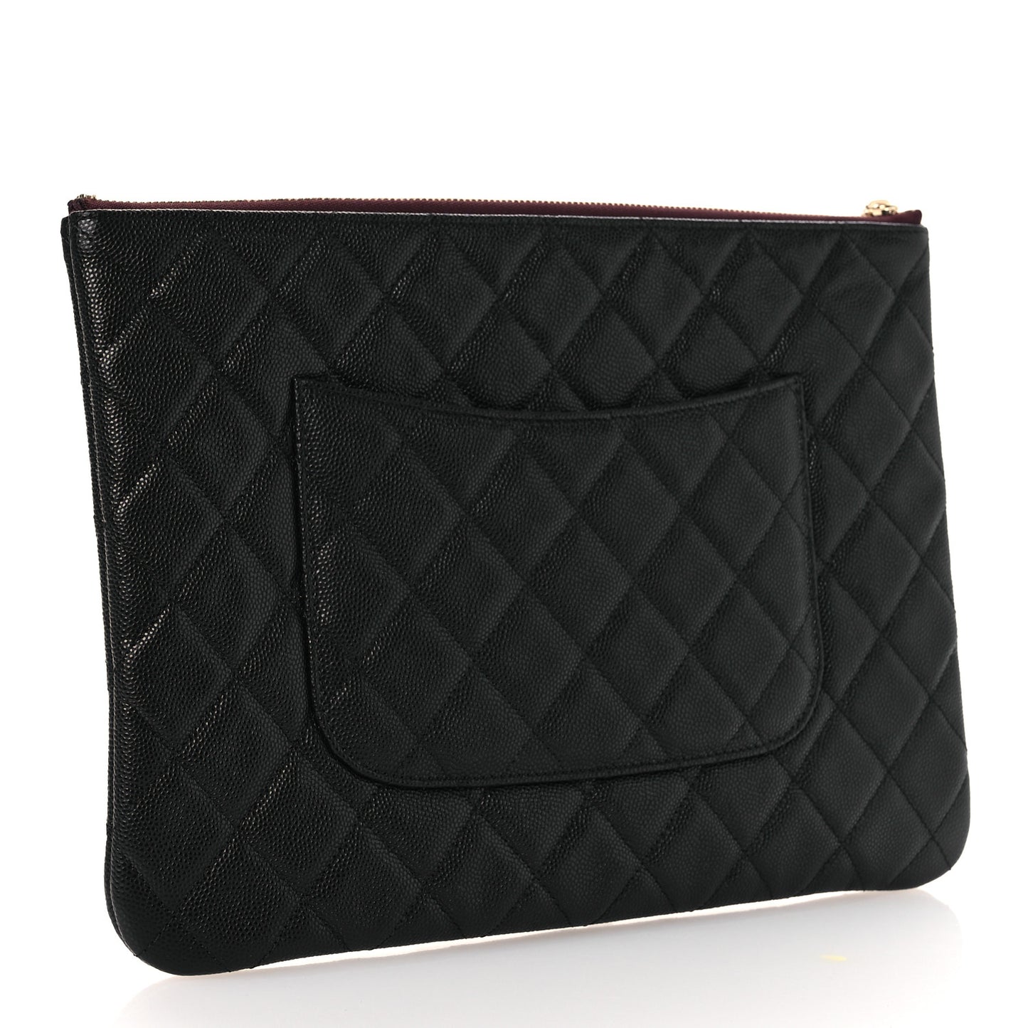 Caviar Quilted Medium Cosmetic Case Black
