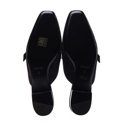 Hermes Suede Goatskin Beauty Mules 39 Black 9 of 11