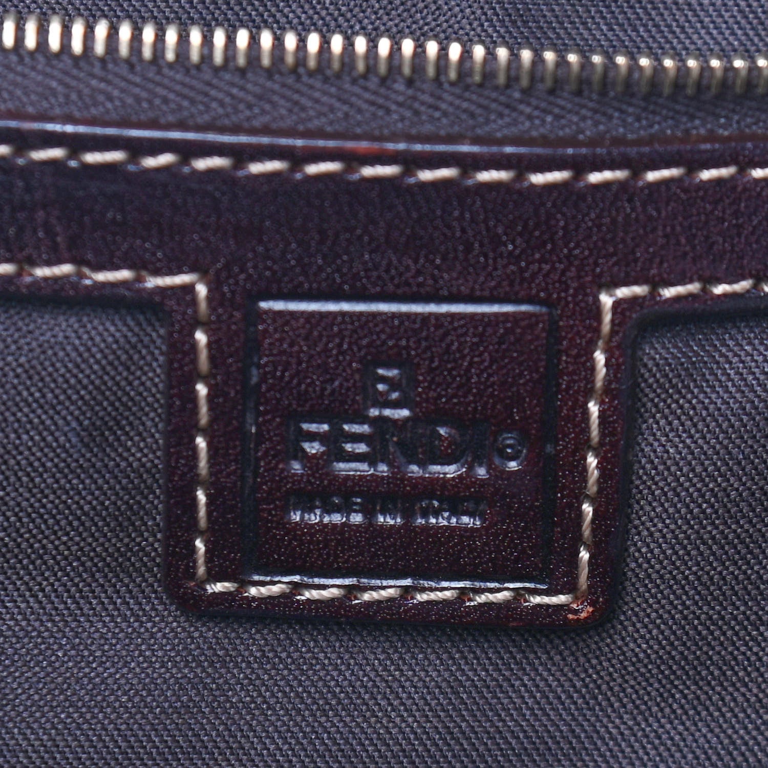 Fendi Vinyl Zucchino Tote Tobacco 5 of 12