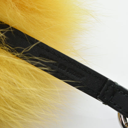 Fendi Fox Fur Smiley Bag Charm Yellow 3 of 4