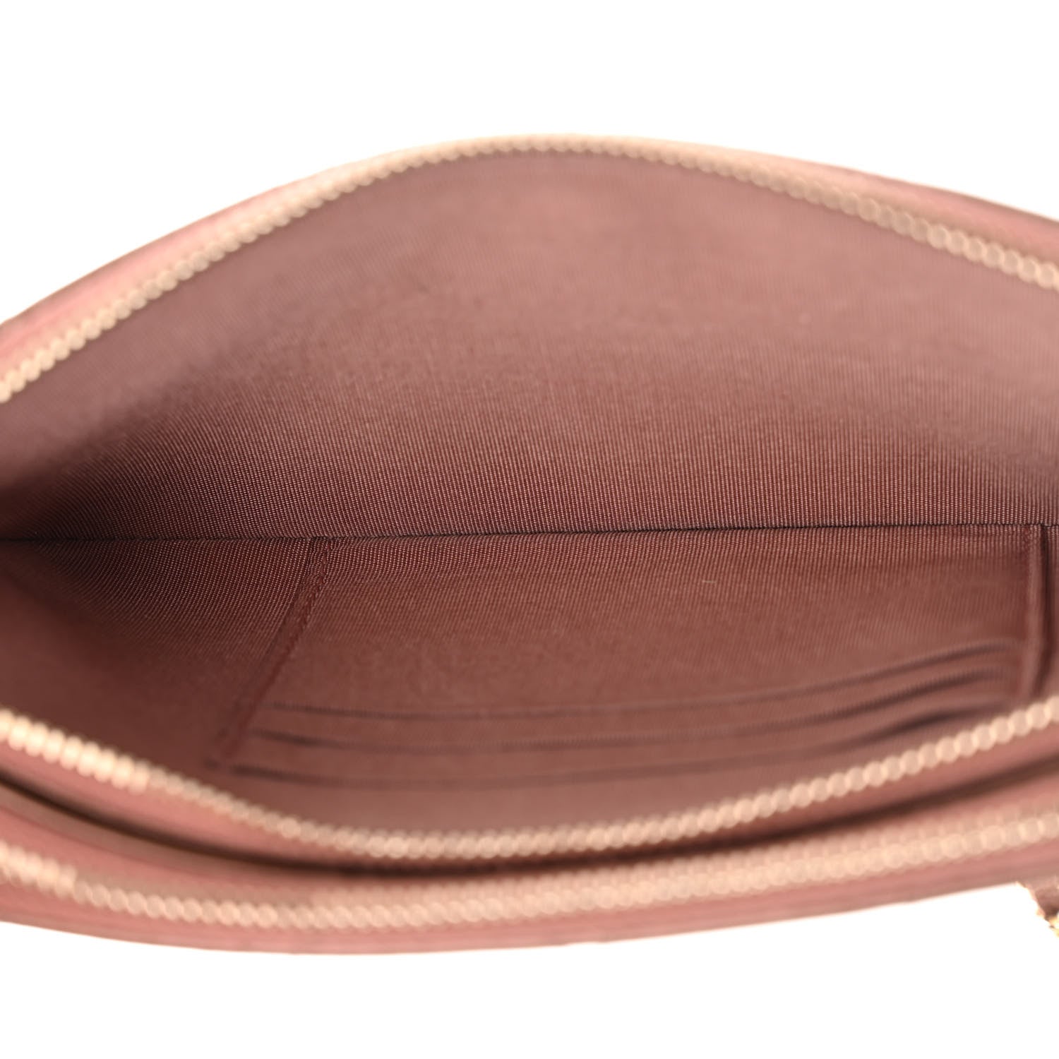 Chanel Metallic Goatskin Enamel Quilted Small Clutch With Chain Brown 5 of 14