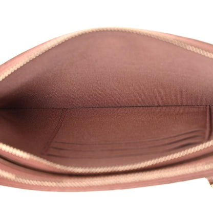 Chanel Metallic Goatskin Enamel Quilted Small Clutch With Chain Brown 5 of 14
