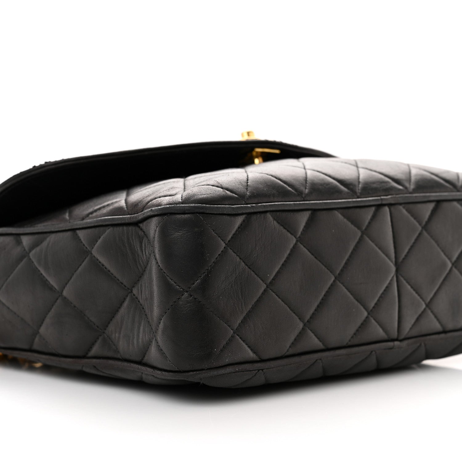 Chanel Lambskin Quilted CC Tassel Camera Case Black 10 of 15