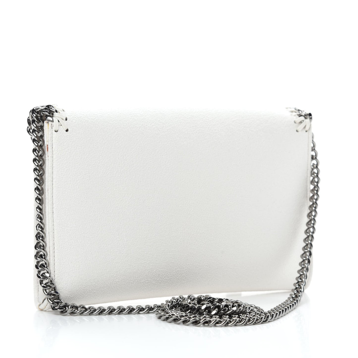 Shaggy Deer Mini Falabella Crossbody Bag White