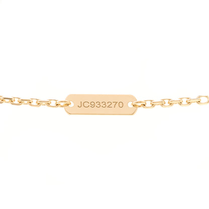 Van Cleef & Arpels 18K Yellow Gold Guilloche Vintage Alhambra Pendant Necklace 5 of 6