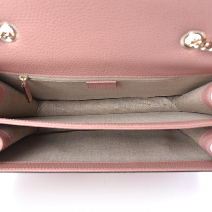 Gucci Dollar Calfskin Interlocking G Shoulder Bag Soft Pink 5 of 10