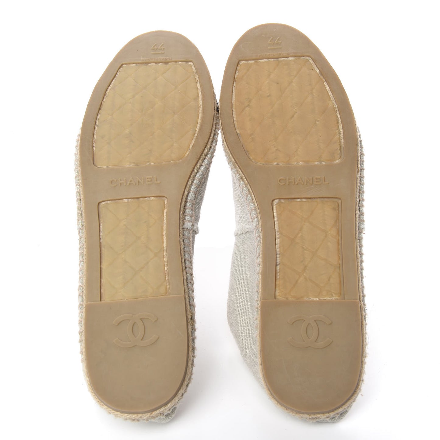 Toile CC Cap Toe Espadrilles 44 Beige