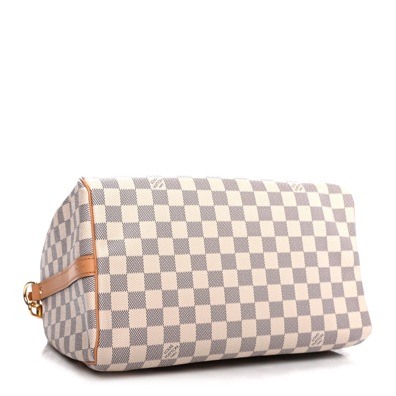 Louis Vuitton Damier Azur Braided Speedy Bandouliere 30 Blue 3 of 4