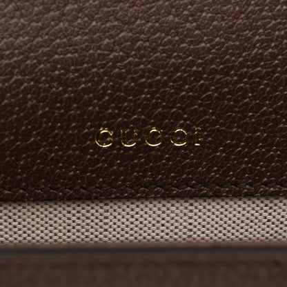 Gucci Monogram Jumbo GG Textured Dollar Calfskin Web Mini Horsebit 1955 Shoulder Bag Camel Ebony New Acero 6 of 11