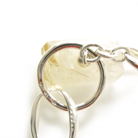 Chanel Sterling Silver Quartz Rutile Necklace 1 of 1