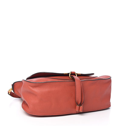 Chloe Calfskin Medium Marcie Satchel Terracotta Red 3 of 9