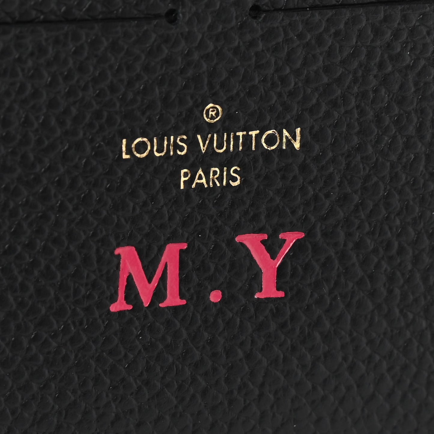 Calfskin Felicie Chain Wallet Card Holder Insert Black