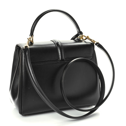 Celine Satinated Calfskin Small 16 Top Handle Bag Black 3 of 8