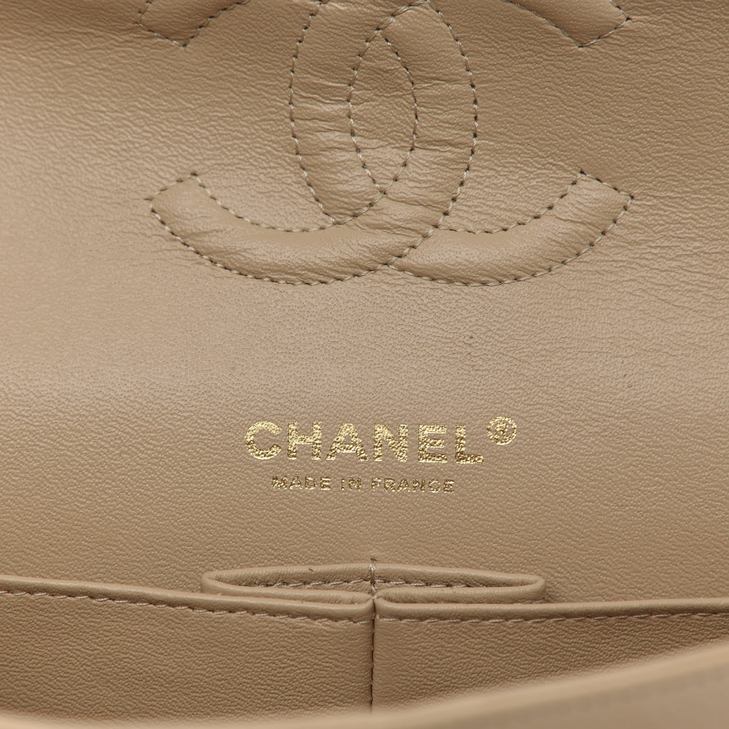 Chanel Caviar Quilted Medium Double Flap Beige Clair 8 of 10