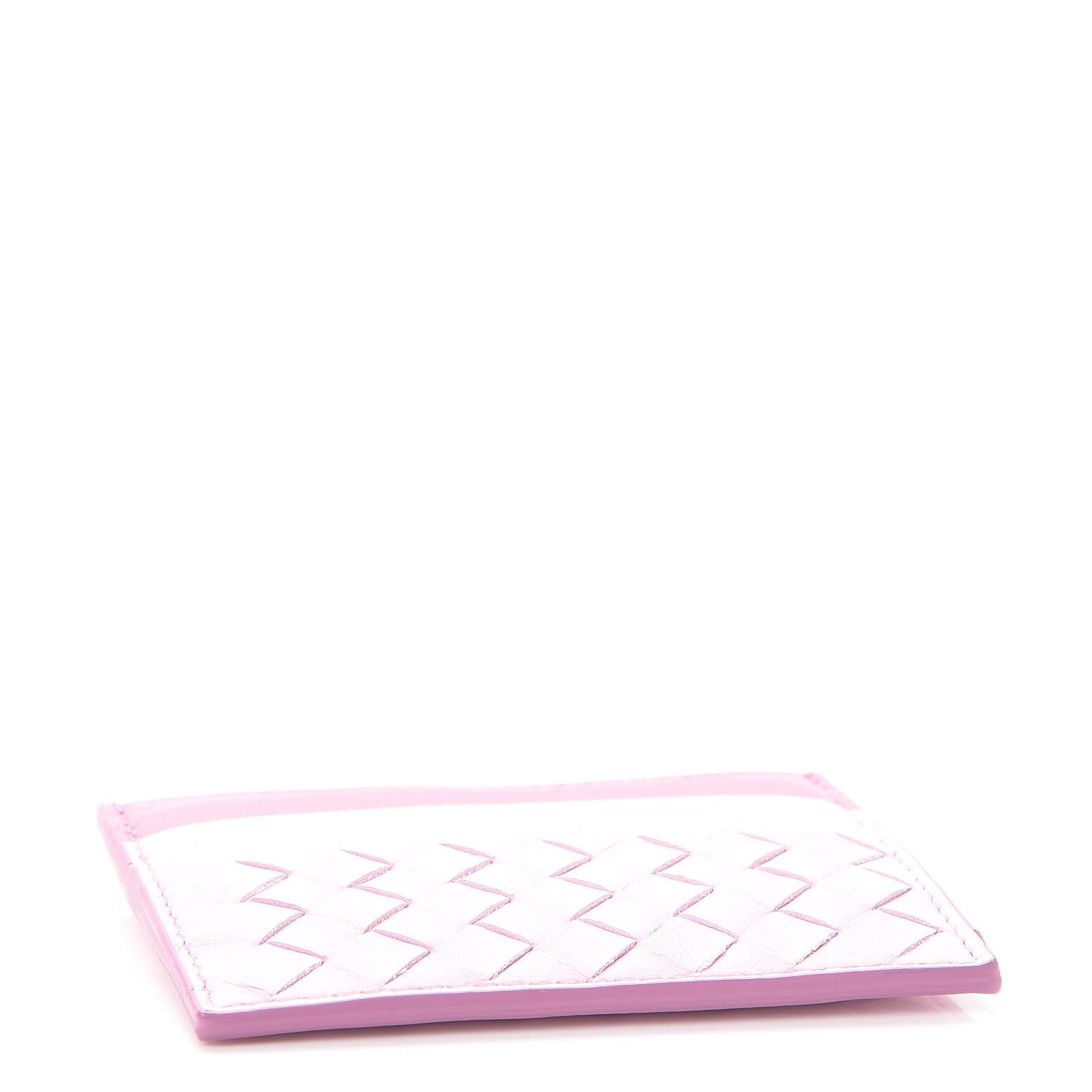 Bottega Veneta Nappa Intrecciato Woven Card Holder Pink Purple 4 of 8