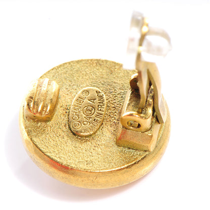 Chanel Pearl Clip On Earrings Gold 3 of 4