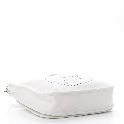 Hermes Taurillon Clemence Evelyne III PM White 4 of 9