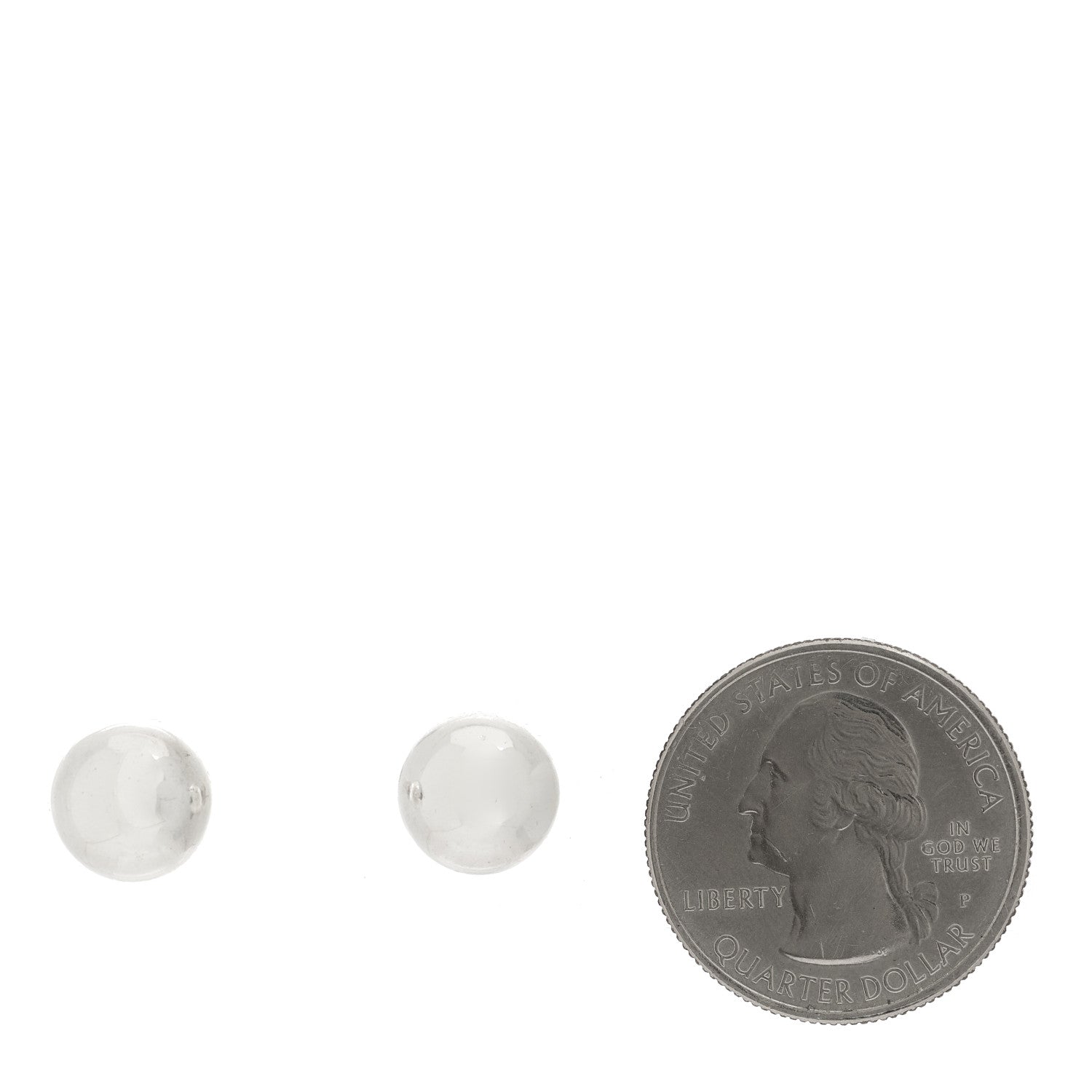Tiffany Sterling Silver 10mm HardWear Ball Earrings 2 of 4