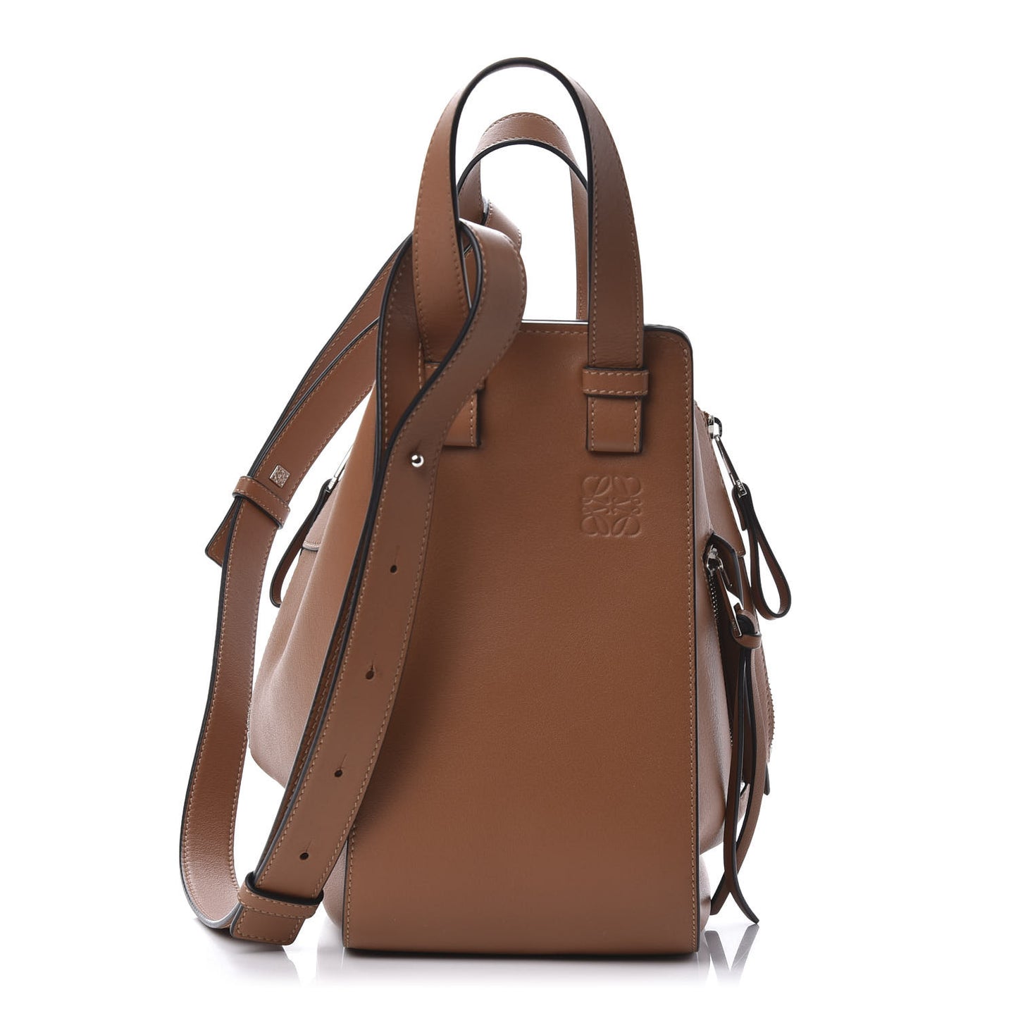 Calfskin Small Hammock Shoulder Bag Tan