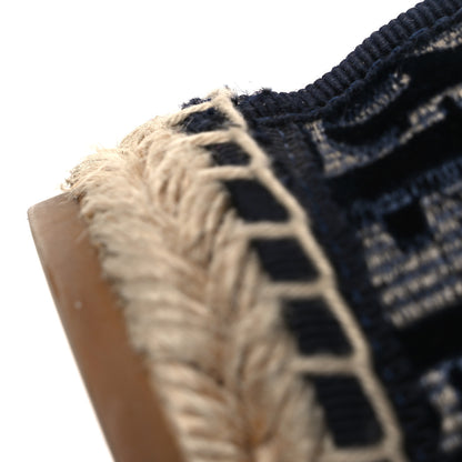 Christian Dior Velvet Oblique Granville Espadrille Boots 38.5 Deep Blue 11 of 11