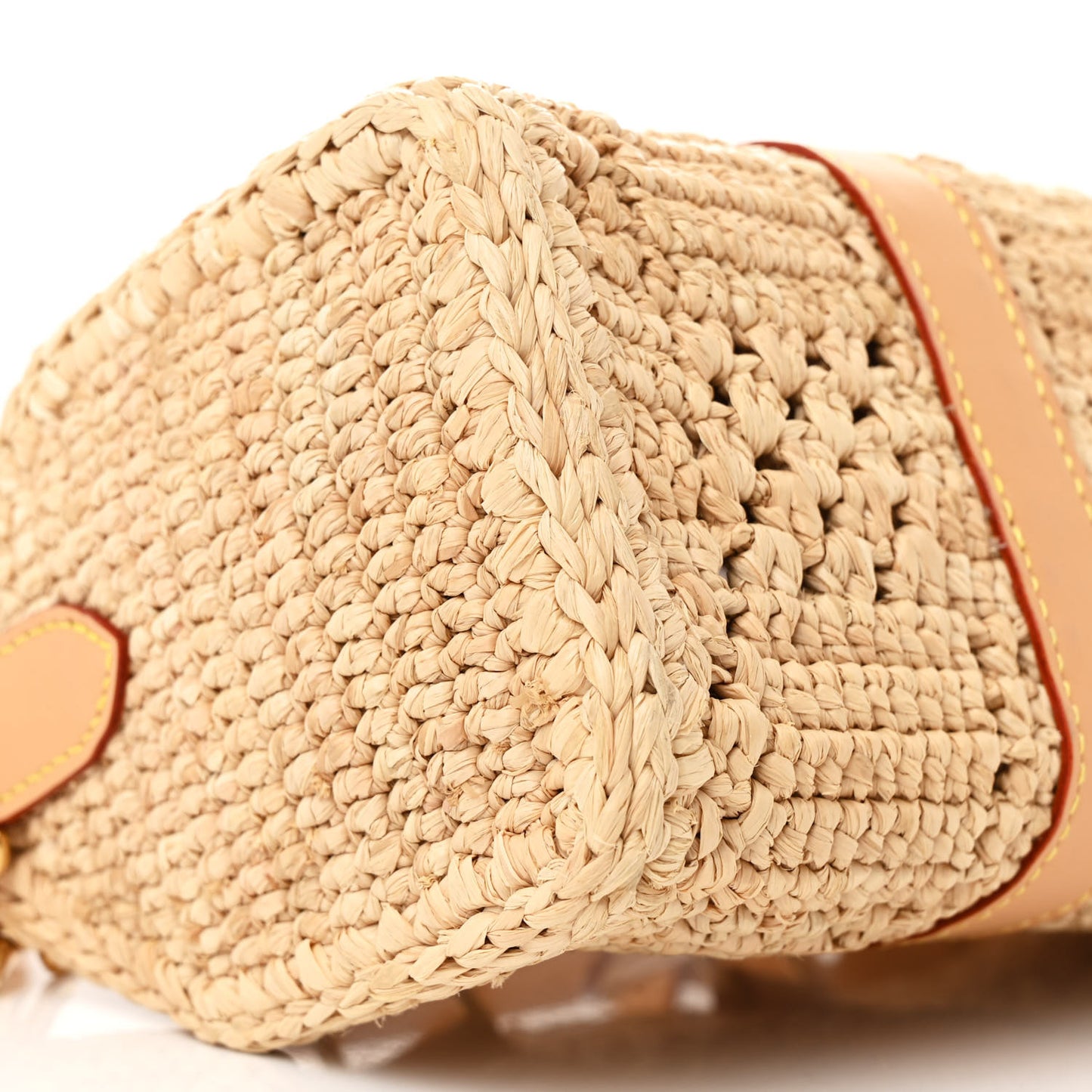 Damier Raffia Keepall Bandouliere 25 Natural Beige