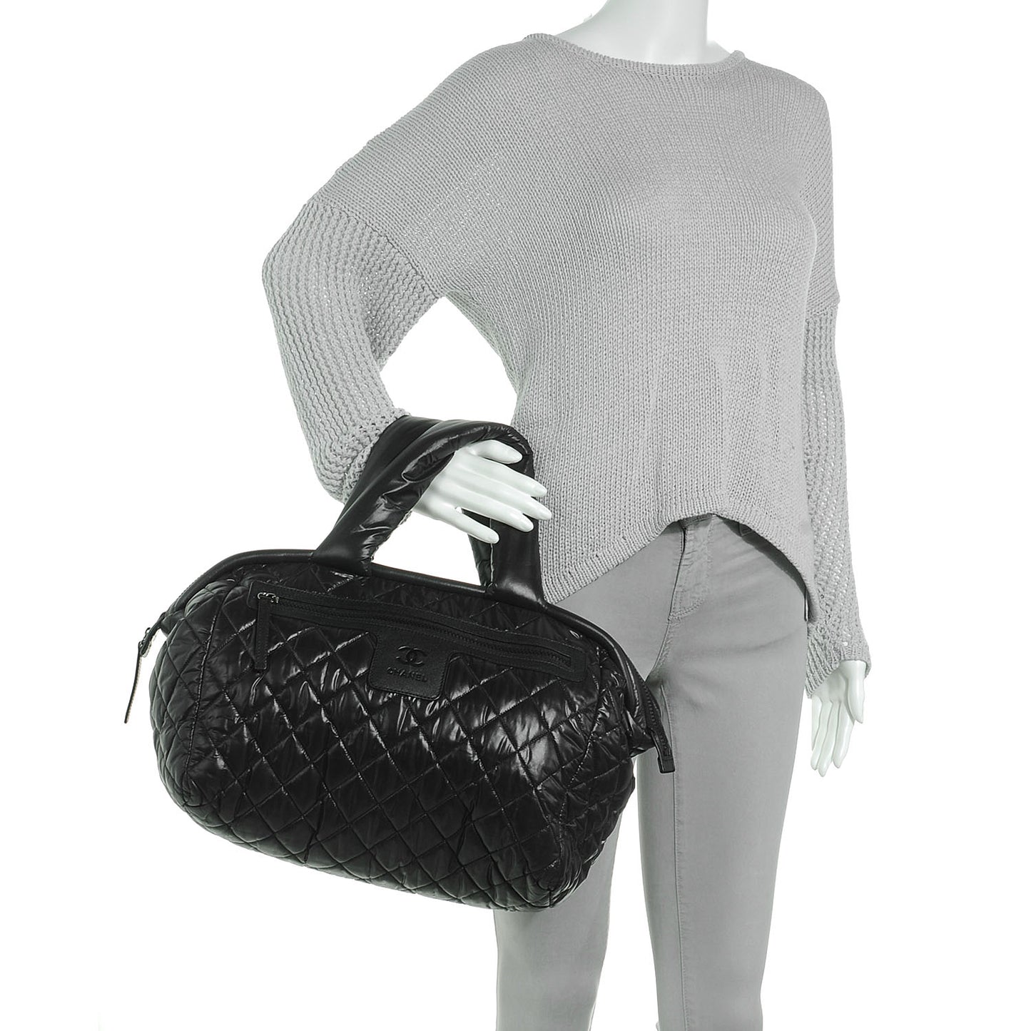 Nylon Coco Cocoon Bowler Black