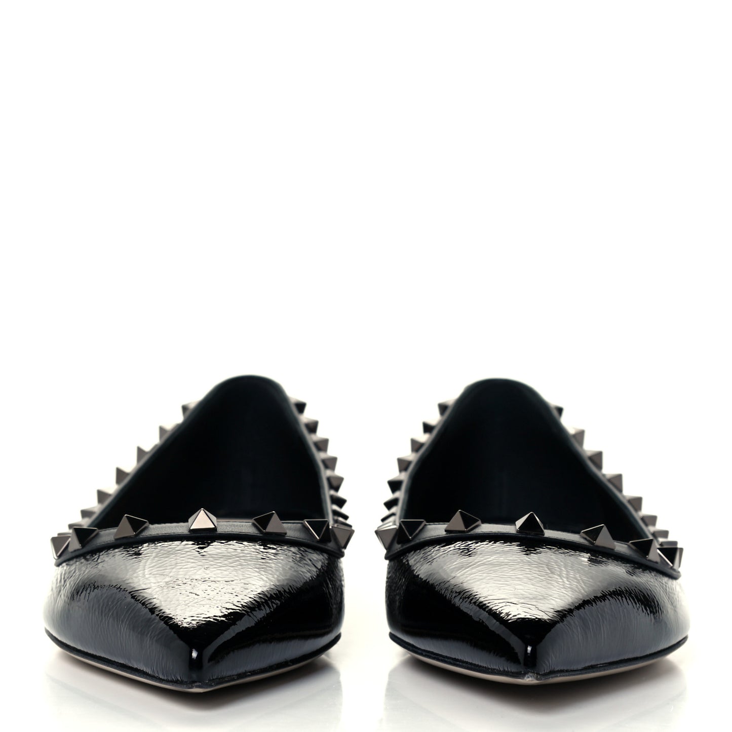 Patent Rockstud Ballerina Flats 40.5 Black