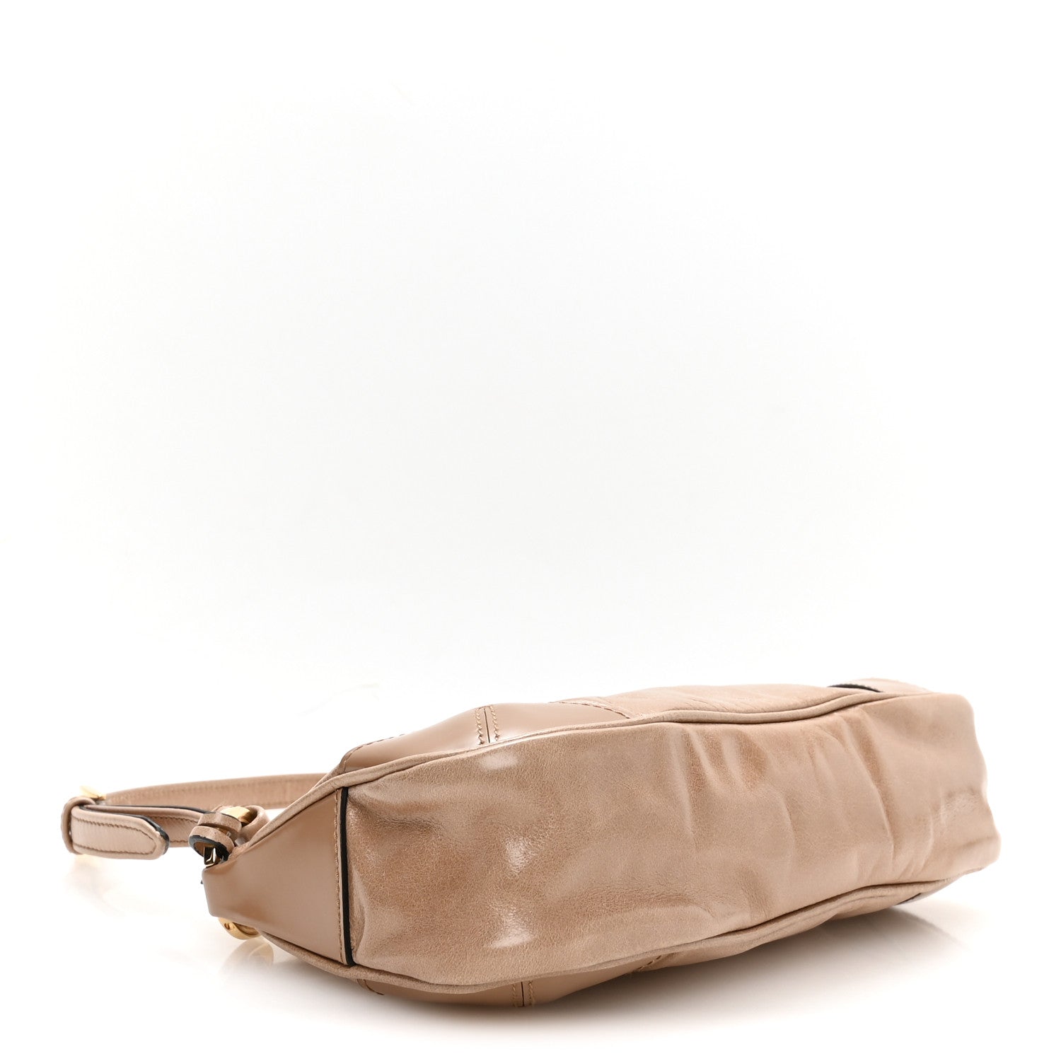Prada Soft Lux Calfskin Re-Edition 2002 Shoulder Bag Travertine 4 of 10