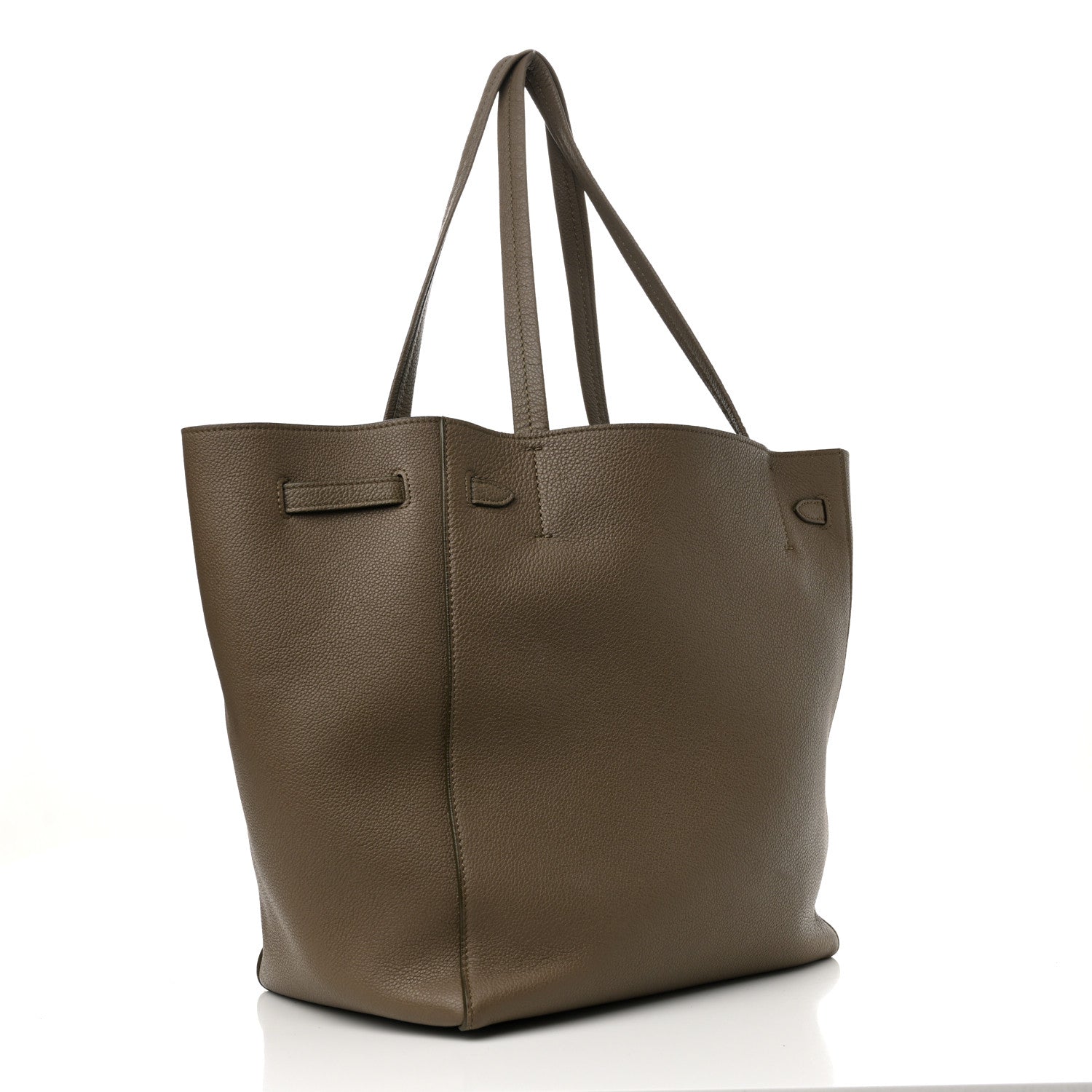 Celine Soft Grained Calfskin Small Belt Cabas Phantom  Taupe 3 of 16