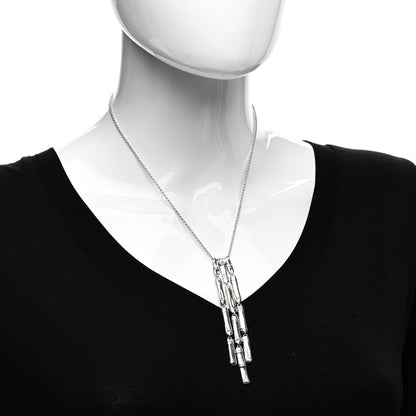 John Hardy Sterling Silver Bamboo Drop Necklace 2 of 4