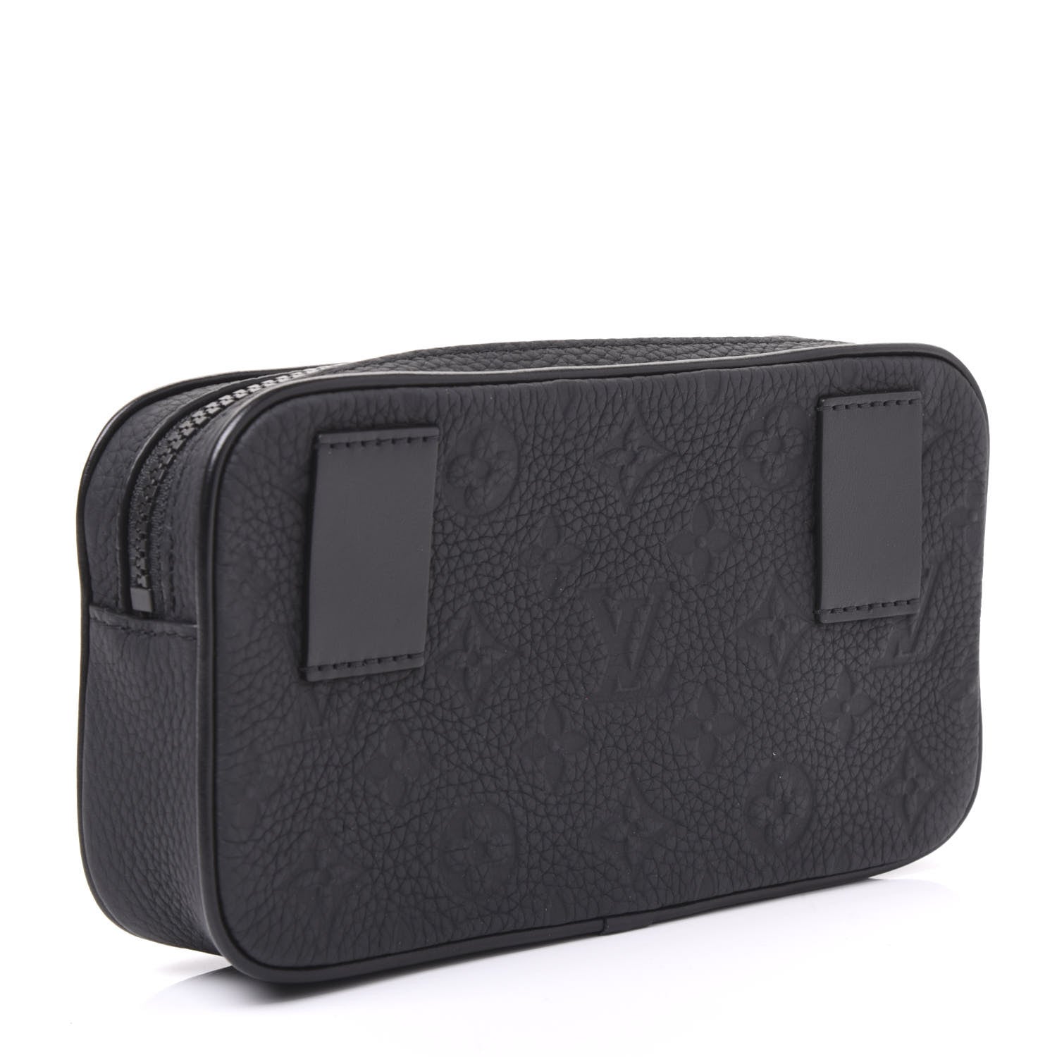 Louis Vuitton Taurillon Monogram Uniformes Solar Ray Soft Pochette Volga Belt Bag Black 2 of 8