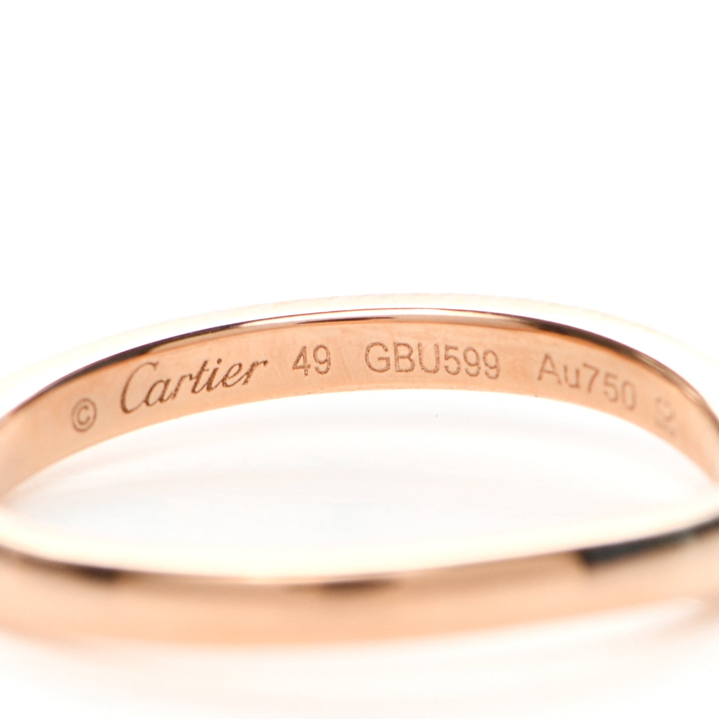 18K Pink Gold 3 Diamond Ballerine Wedding Band Ring 49 4.75