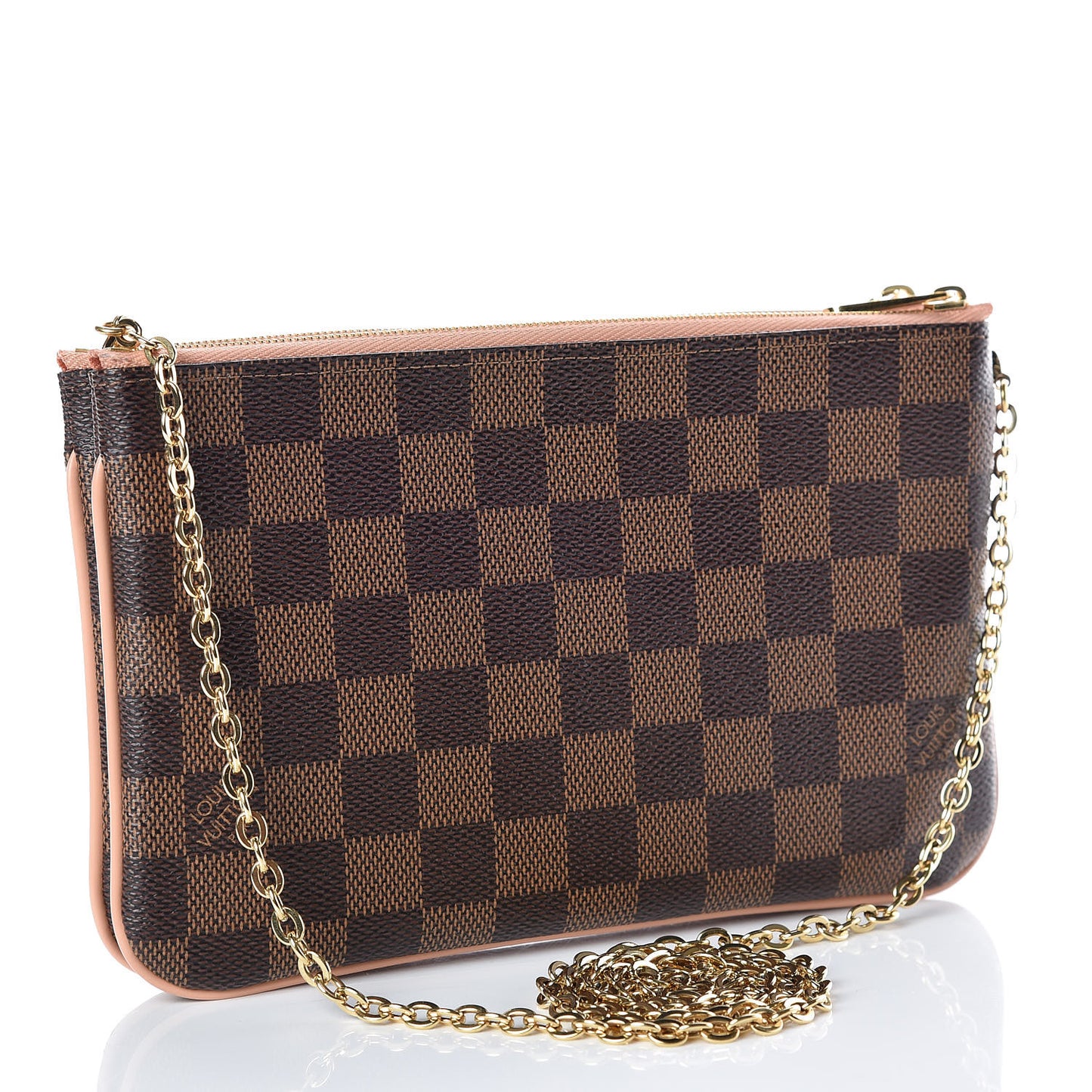 Damier Ebene Double Zip Pochette
