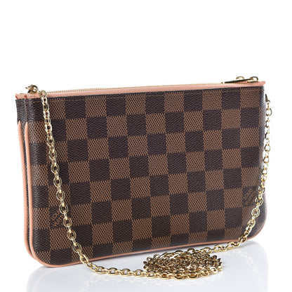 Louis Vuitton Damier Ebene Double Zip Pochette 3 of 16