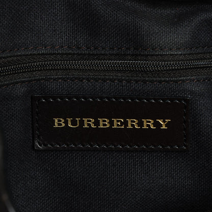 Burberry Haymarket Check Medium Golderton Tote Chocolate 7 of 7