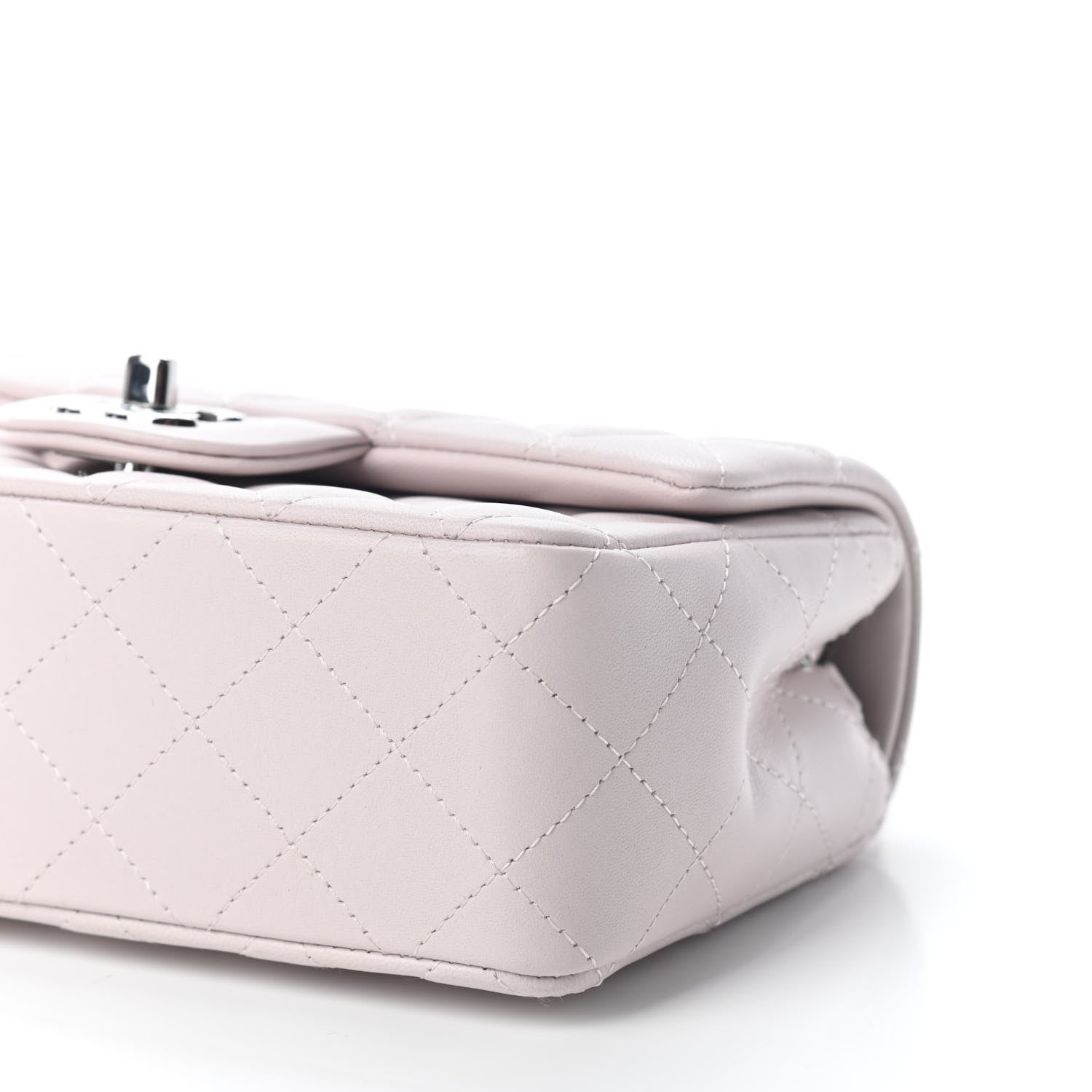 Chanel Lambskin Quilted Mini Rectangular Flap Light Purple 5 of 8