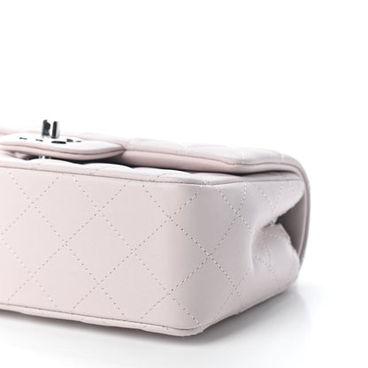 Chanel Lambskin Quilted Mini Rectangular Flap Light Purple 5 of 8