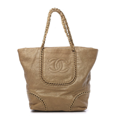 Chanel Metallic Goatskin Luxe Ligne Tote Gold 1 of 11