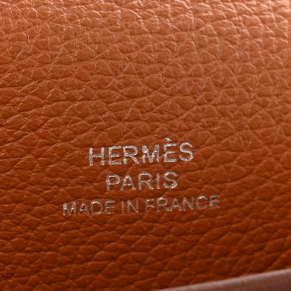 Hermes Evercolor Evercolor H Passant Clutch Gold Rose Azalee Bleu Nuit 7 of 12